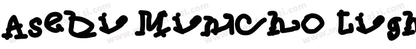 Asebi Mincho Light样品字体转换